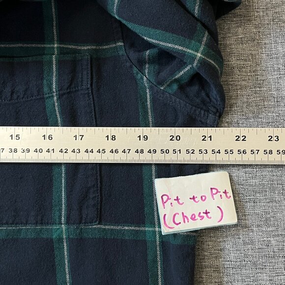 Fjallraven Ovik Comfort Flannel Button Up Shirt - Men's Size S - Blue Green - Picture 9 of 12